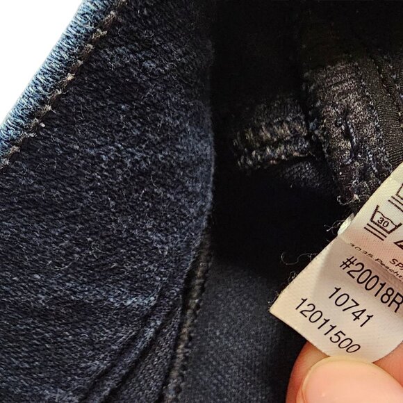 SPANX Jeanish Ankle Leggings, Denim Look, Stretch, Blue, Pull On, Size XL - Picture 5 of 8